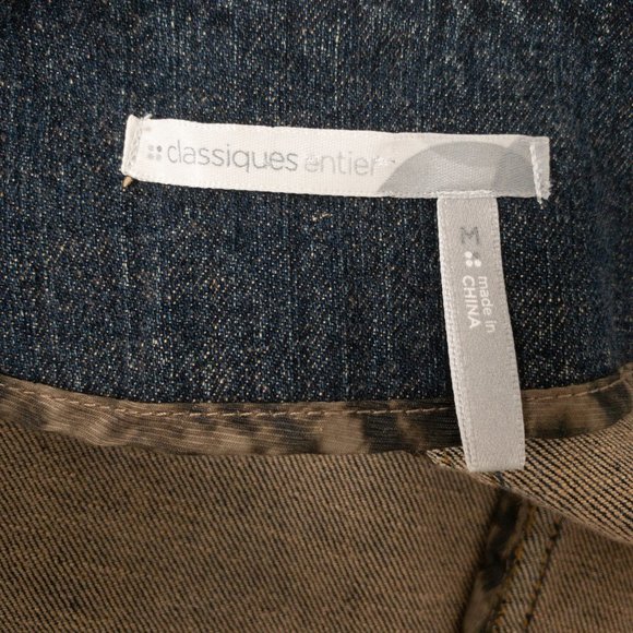 Nordstrom 90s M Cotton Stretchy Moto Jean Jacket - Picture 12 of 14